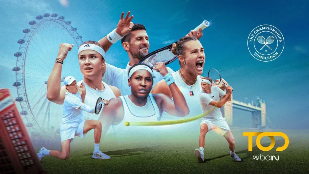 منصة TOD by beIN تنقل بطولة ويمبلدون، وسباقات الفورمولا 1، والمزيد من أبرز الأحداث الرياضية إلى جماهير المنطقة خلال شهر يوليو