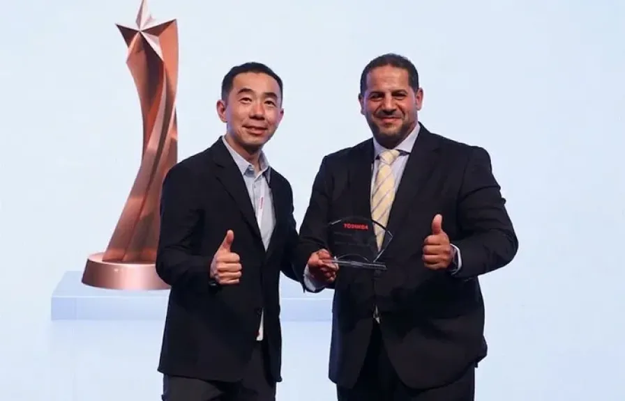 بى تك تحصد جائزة ”أفضل شريك استراتيجي” من Toshiba خلال مؤتمرها الإقليمي