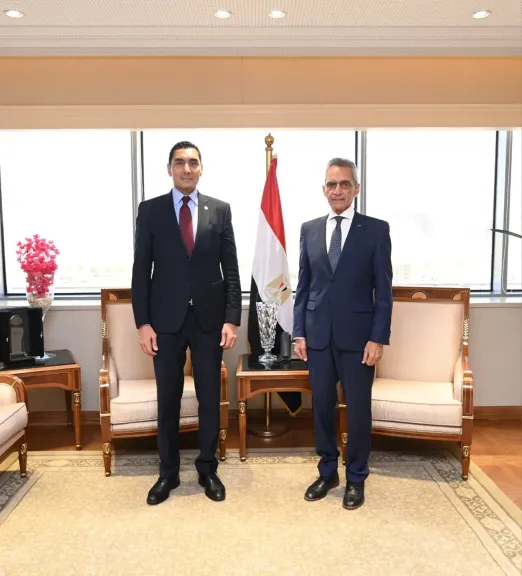 وزيرا الشباب والرياضة وشئون المجالس النيابية يبحثان تعزيز التعاون