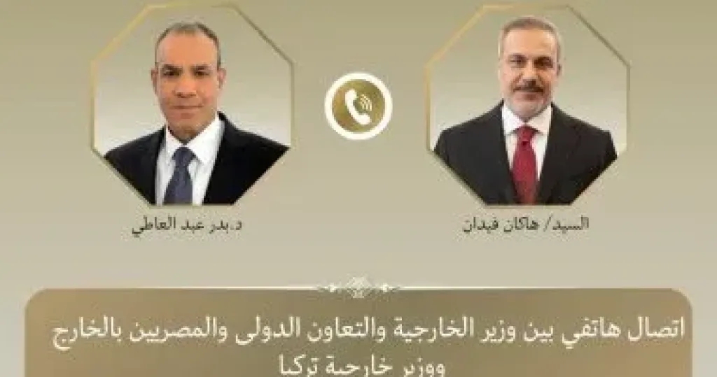 وزير الخارجية يبحث مع نظيره التركى العلاقات الثنائية والتطورات الإقليمية