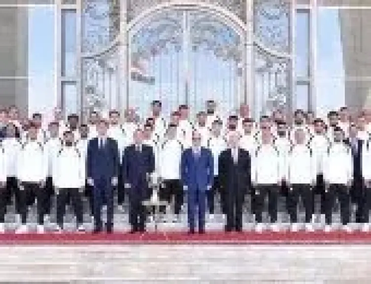 الرئيس السيسى يرحب بالمنتخب: بنعبر عن تقديرنا واحترامنا وفخرنا بيكم