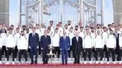الرئيس السيسى يرحب بالمنتخب: بنعبر عن تقديرنا واحترامنا وفخرنا بيكم