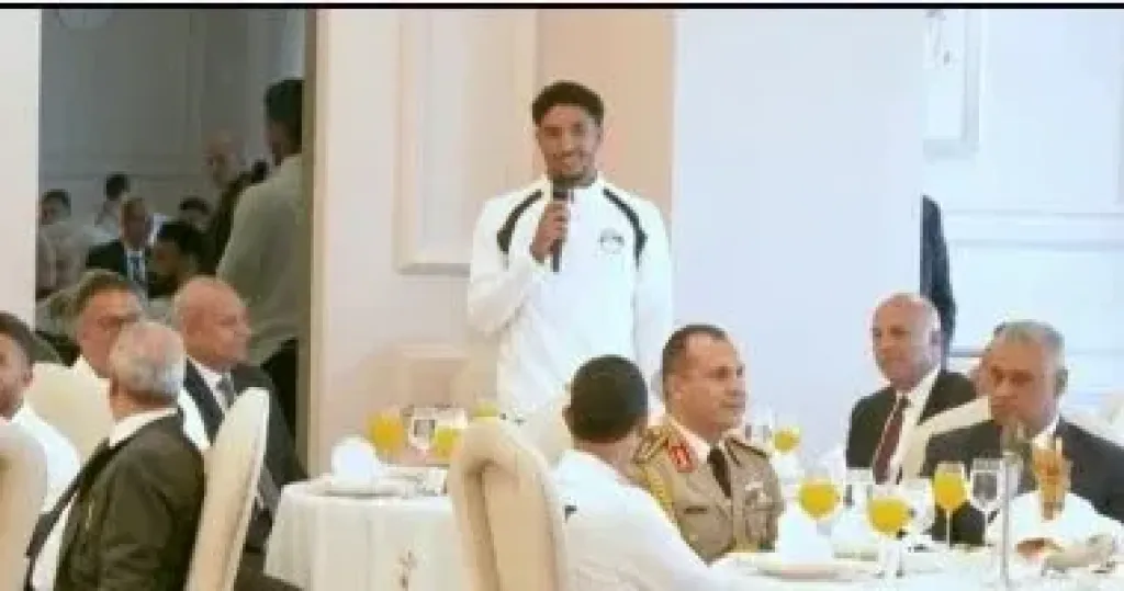 مرموش لـ الرئيس السيسى: مبسوطين بوجودنا مع حضرتك والحمد لله رفعنا اسم مصر