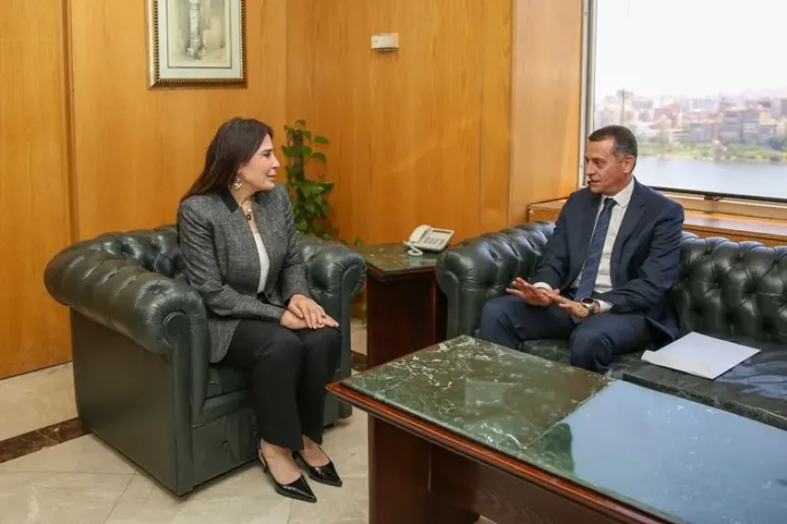 وزيرة الإسكان ومحافظ أسوان يبحثان موقف منظومة مياه الشرب والصرف الصحي بالمحافظة