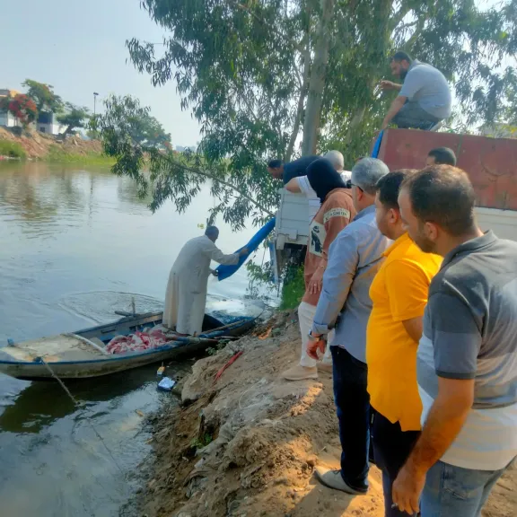 إنزال ٣ ملايين و٩٥٠ ألف زريعة اسماك بمسطحات مائية بالشرقية