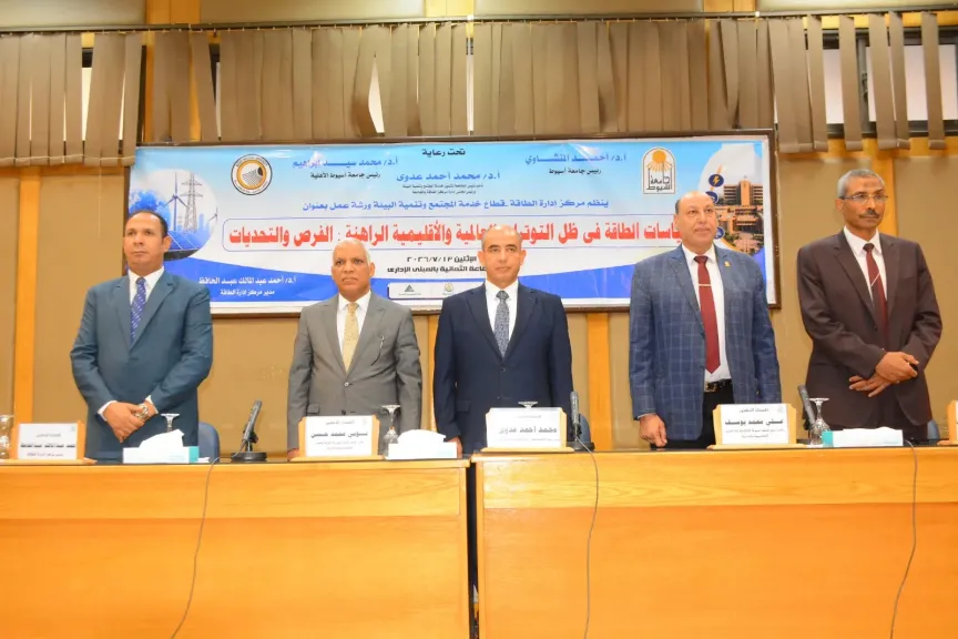 جامعة أسيوط تنظم ورشة عمل حول «سياسات الطاقة المصرية في ظل التوترات العالمية