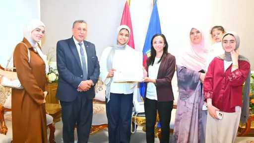 جاكلين تكرّم أوائل الشهادة الإعدادية أبناء مدرستي النور للمكفوفين والصم وضعاف السمع تقديرًا لتفوقهم وإصرارهم على النجاح