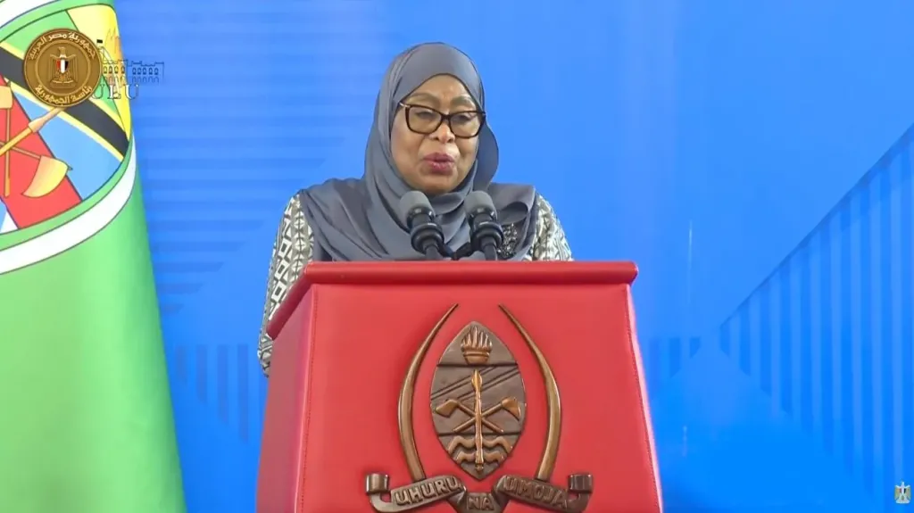رئيسة تنزانيا: نعمل على زيادة العلاقات التجارية والاستثمارات المشتركة مع مصر