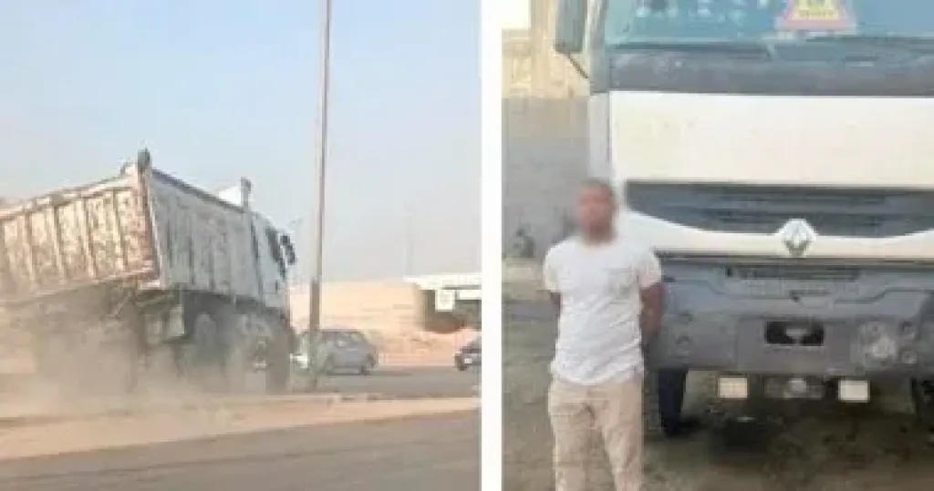 الداخلية تضبط سائق نقل بدون لوحات لسيره عكس الاتجاه بالمقطم