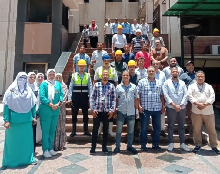 مستشفى الراجحي للكبد بجامعة أسيوط يُنفذ بنجاح تجربة محاكاة إخلاء شاملة
