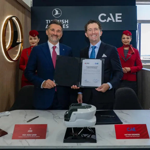 الخطوط الجوية التركية توقّع اتفاقية متعددة السنوات مع شركة CAE