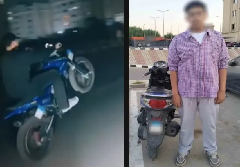 القبض على قائد دراجة نارية عرّض حياته والمواطنين للخطر في المعادي