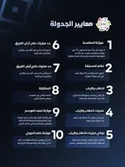 10 معايير لإعداد جدول دوري روشن للموسم الجديد