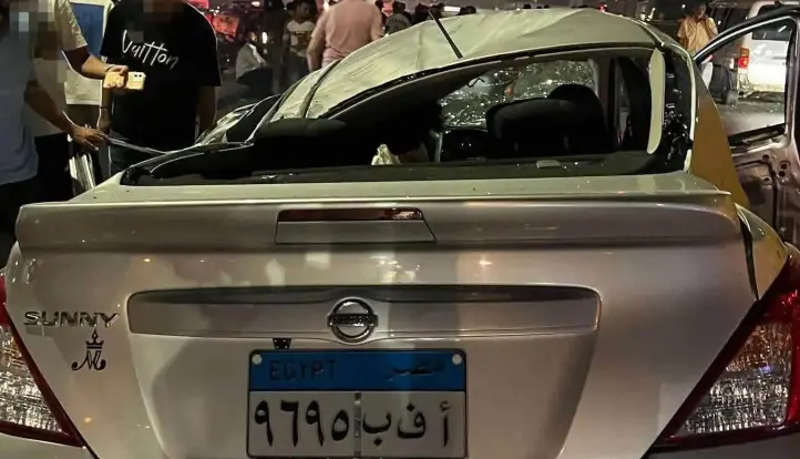 إصابة 3 أشخاص إثر حادث تصادم سيارتين فى المعادى