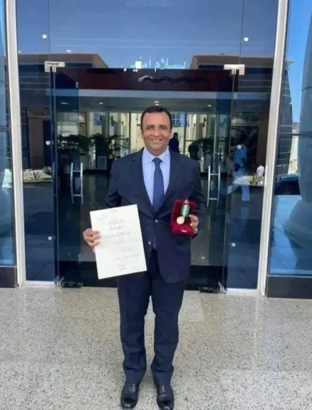 عضو تنفيذى الوفد ونقيب المحامين بالمنيا يهنئان اللواء علاء فتحي  بتجديد الثقة في منصبه مساعدا لوزير الداخليه