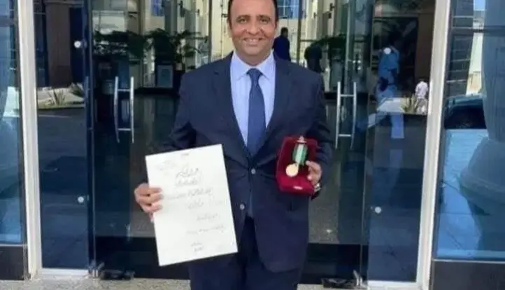 عضو تنفيذى الوفد ونقيب المحامين بالمنيا يهنئان اللواء علاء فتحي  بتجديد الثقة في منصبه مساعدا لوزير الداخليه