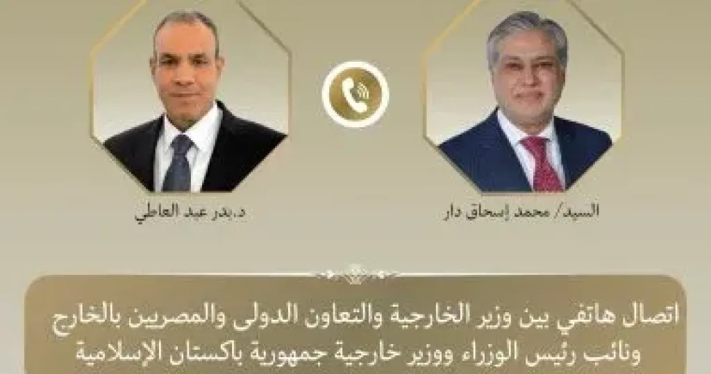 وزير الخارجية يبحث مع نائب رئيس الوزراء وزير خارجية باكستان التطورات الإقليمية