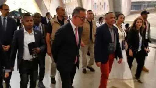 رئيس جمهورية مدغشقر يزور المتحف المصري الكبير