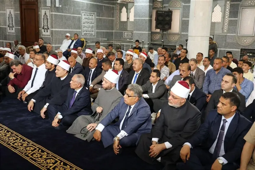 مفتي الجمهورية يشهد افتتاح مسجد ”الأقصى” بمدينة السنبلاوين بمحافظة الدقهلية |صور