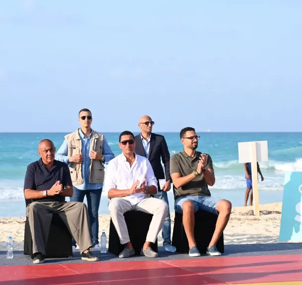 وزير الشباب ورئيس المتحدة يشهدان استضافة تيدي راينر بالعلمين