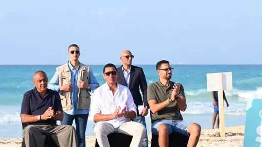 وزير الشباب ورئيس المتحدة يشهدان استضافة تيدي راينر بالعلمين