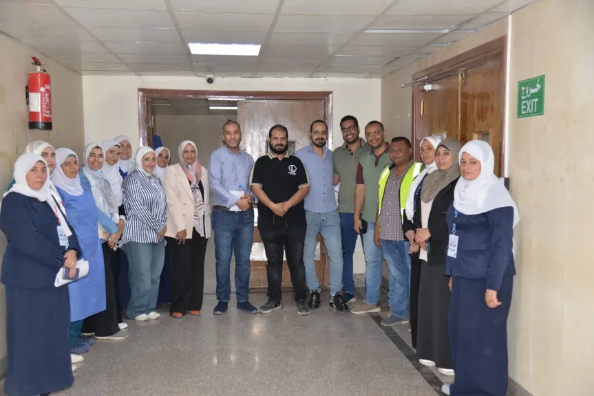 مستشفى جراحة المسالك البولية والتناسلية بجامعة أسيوط يستقبل لجنة المراجعة