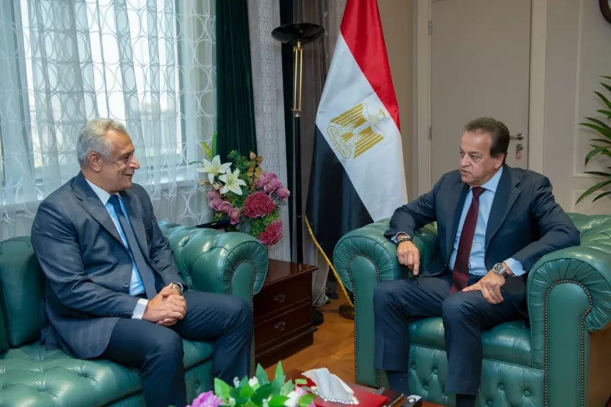 وزيرا الصحة والانتاج الحربي يبحثان مستجدات عدد من المشروعات القومية المشتركة..