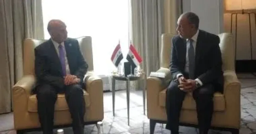 وزير الخارجية يلتقى نظيره العراقى على هامش الاجتماع الوزاري حول القدس في عمّان