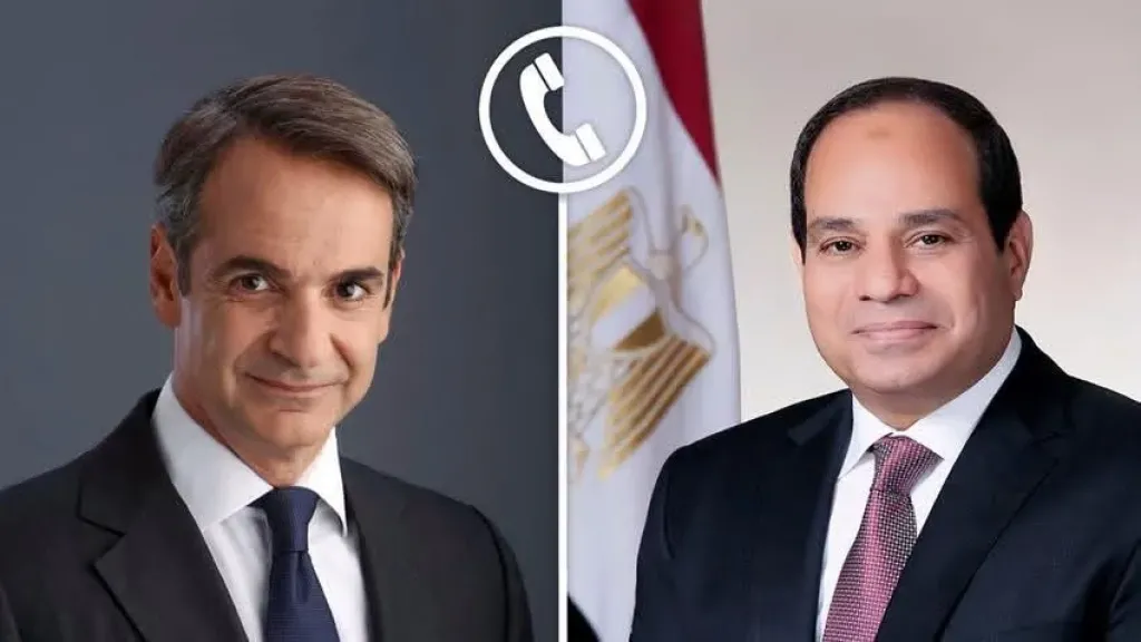 الرئيس السيسى ورئيس وزراء اليونان يؤكدان أهمية التوصل إلى تسوية سلمية واتفاق شامل بين واشنطن وطهران