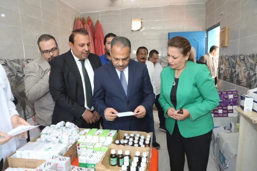 محافظ الشرقية يشهد فعاليات القافلة الطبية التخصصية المتكاملة المجانيه بمركز شباب أبو كبير