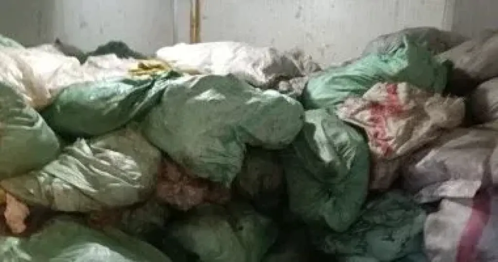 شكوى على السوشيال ميديا تكشف 8 أطنان لحوم وأحشاء فاسدة داخل ثلاجة بالجيزة