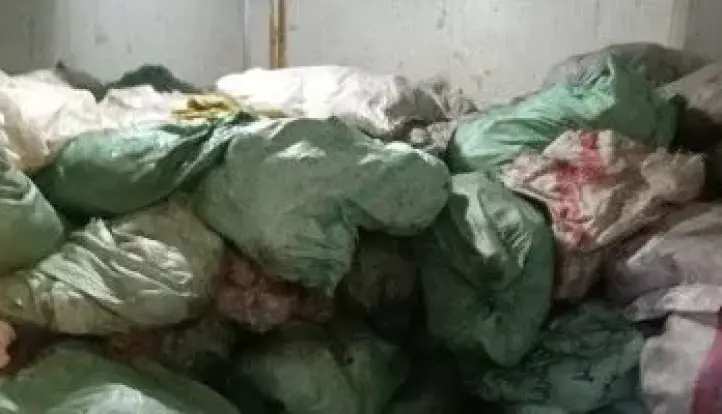 شكوى على السوشيال ميديا تكشف 8 أطنان لحوم وأحشاء فاسدة داخل ثلاجة بالجيزة