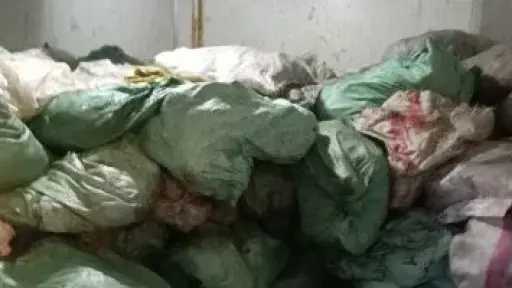 شكوى على السوشيال ميديا تكشف 8 أطنان لحوم وأحشاء فاسدة داخل ثلاجة بالجيزة