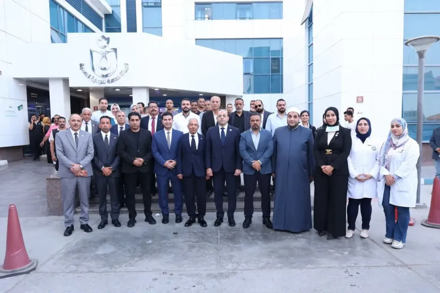 وفدين من حماة الوطن  لتقديم واجب العزاء في حادث الإسماعيلية