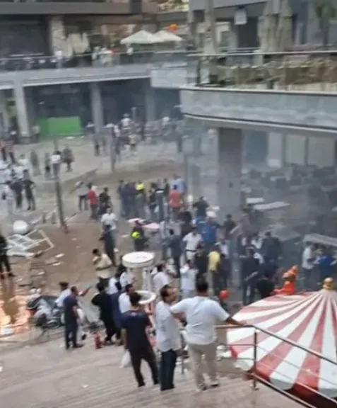 تحريات لكشف ملابسات انفجار أنبوبة هيليوم داخل محل بمول أرابيلا بلازا بالتجمع