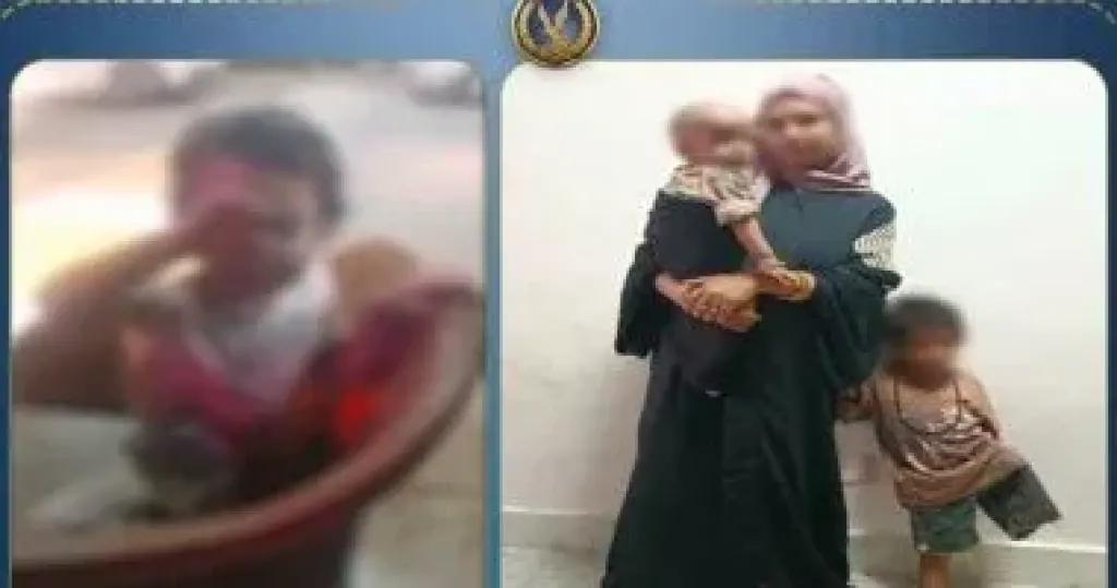 ضبط سيدة حرقت وجه طفلتها واستغلتها في التسول بالشوارع