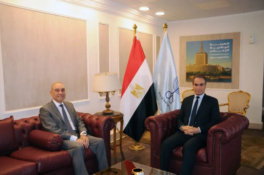 المسلماني يستقبل السفير علاء يوسف قبيل توقيع بروتوكول التعاون بين الوطنية للإعلام وهيئة الاستعلامات