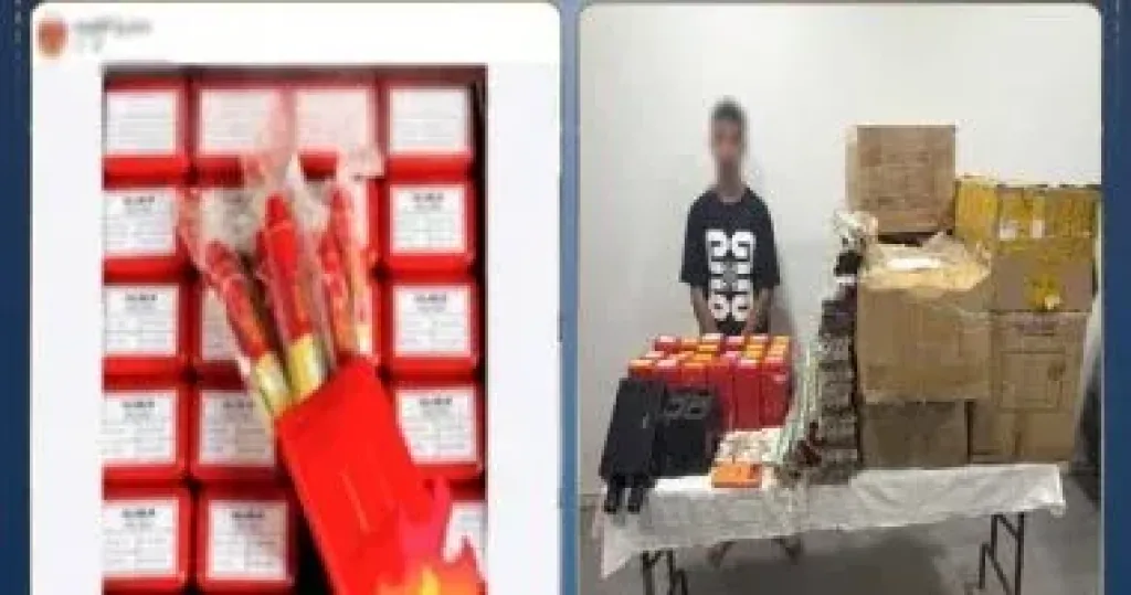 ضبط طالب يدير صفحة لبيع الألعاب النارية بالقليوبية