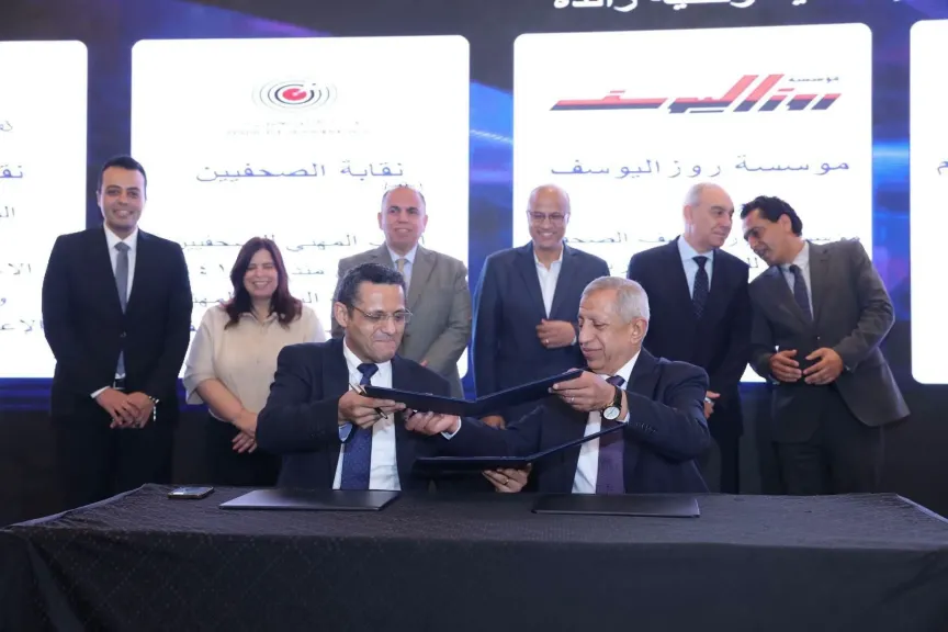 الأكاديمية العربية توقع بروتوكولات مع  الوطنية للإعلام وماسبيرو وروز اليوسف ونقابتي الصحفيين والاعلاميين