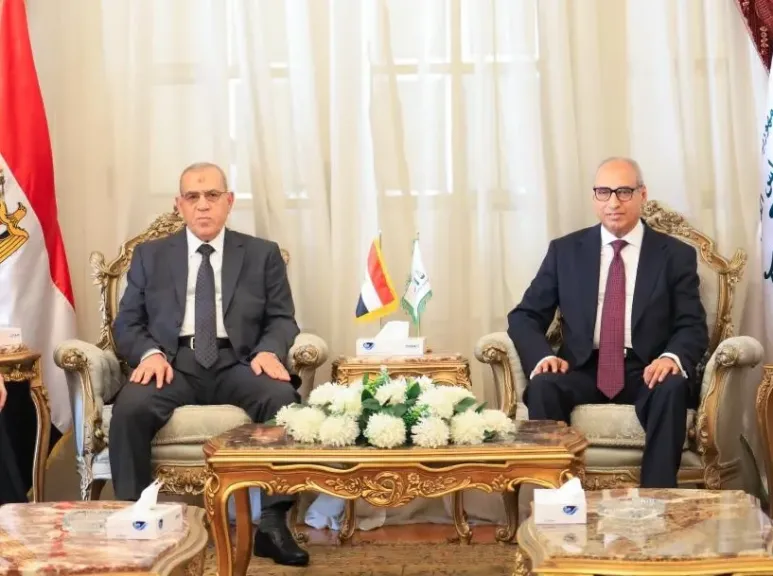رئيس مجلس الدولة يستقبل رئيس محكمة النقض ومجلس القضاء الأعلى