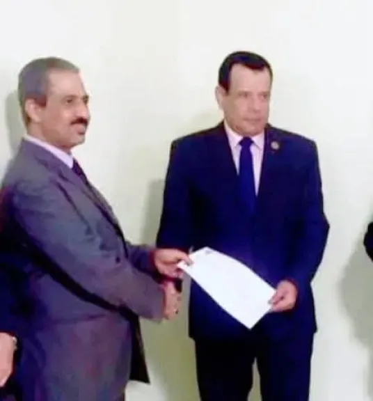 الحاج أحمد عبدالعزيز دياب امينا لحزب حماة الوطن ببولاق الدكرور