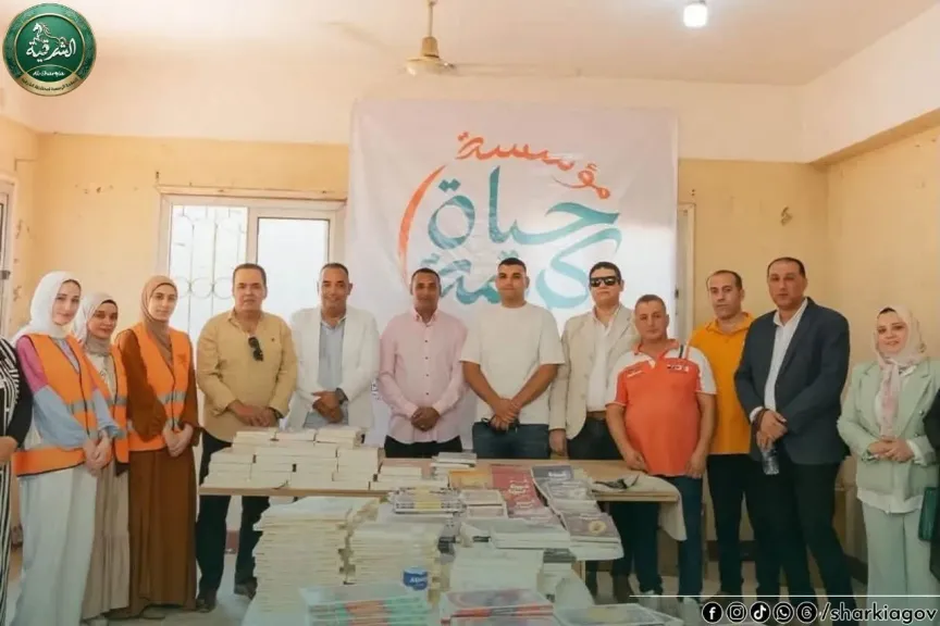 حياة كريمة تنفذ بالشرقية  مبادرة قرى تقرأ بمركز شباب طوخ بأبو كبير