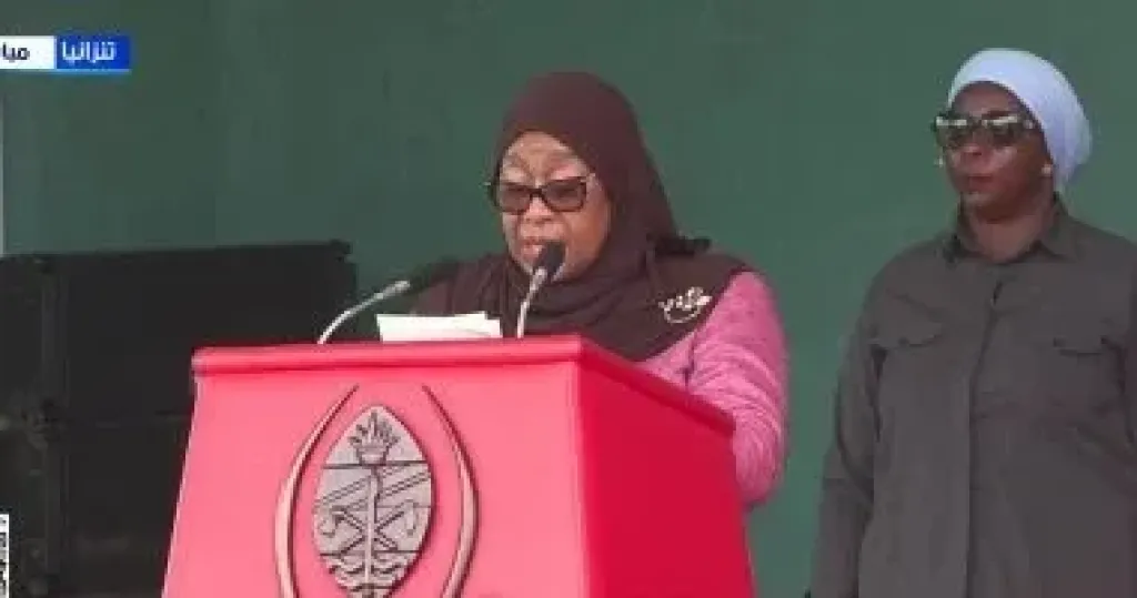 رئيسة تنزانيا: نشكر مصر بقيادة الرئيس السيسى على دعمها لمشروع جوليوس نيريرى