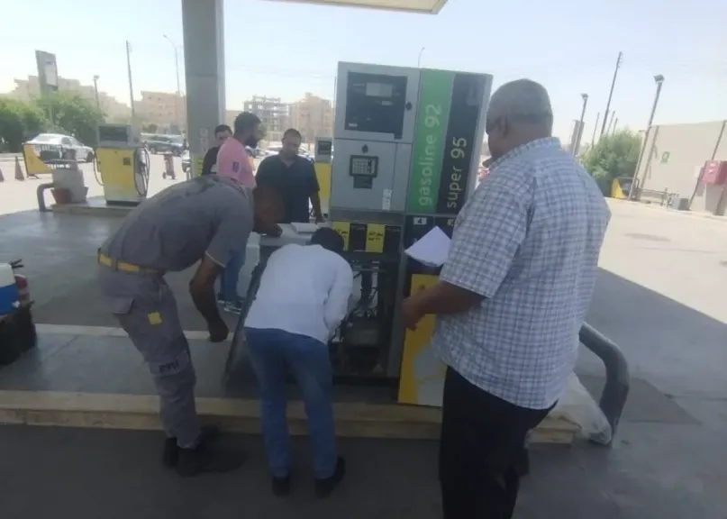 ضبط بنزين 92 غير مطابق للمواصفات ببني سويف