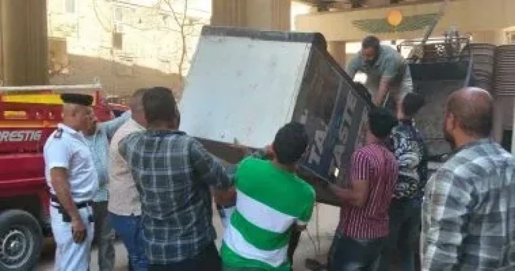 رفع 330 حالة إشغال خلال حملة أسفل محور عمرو بن العاص بالهرم