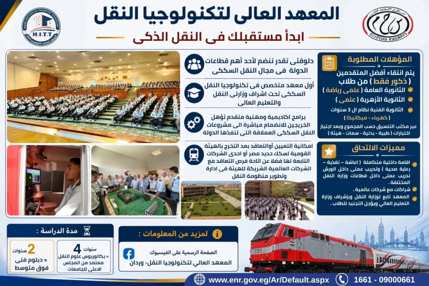 تعرف على شروط القبول بالمعهد العالي لتكنولوجيا النقل بوردان