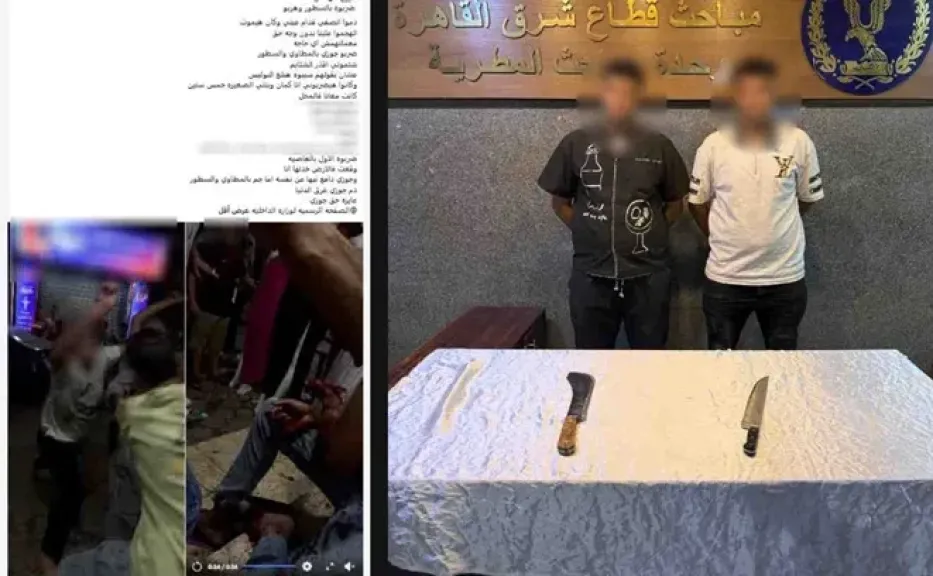 بسبب «ركنة سيارة».. مالكا مقهى يعتديان على صاحب محل بالأسلحة البيضاء في المطرية