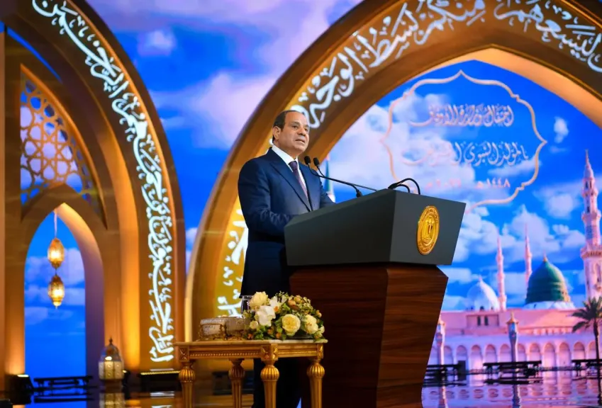 المتحدث الرئاسي ينشر صور الرئيس السيسي يشهد الاحتفال بذكرى المولد النبوي الشريف