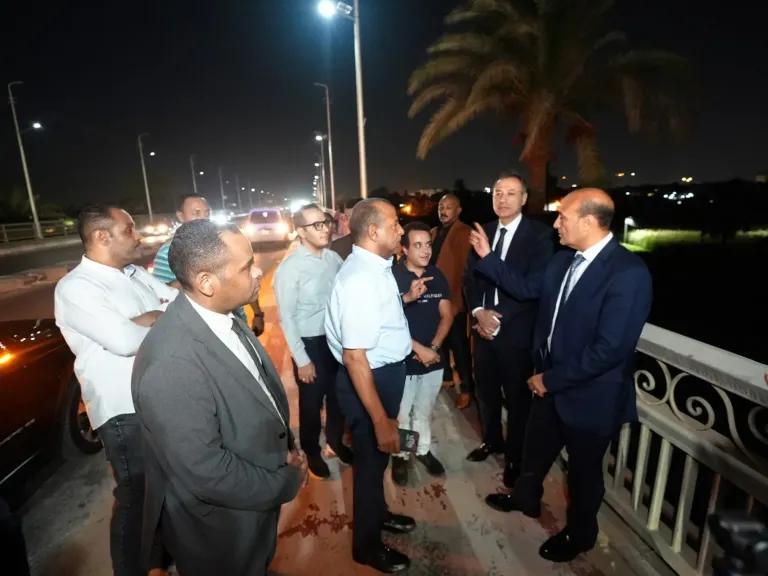 محافظ أسيوط يتفقد حالة الإنارة بكوبري الواسطى ويوجه برفع مستوى وقدرة الإضاءة لتحسين