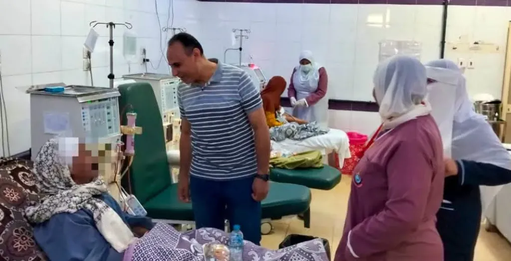وكيل صحة بني سويف يتفقد وحدة الغسيل الكلوي بالميمون ويحيل الطبيب للتحقيق
